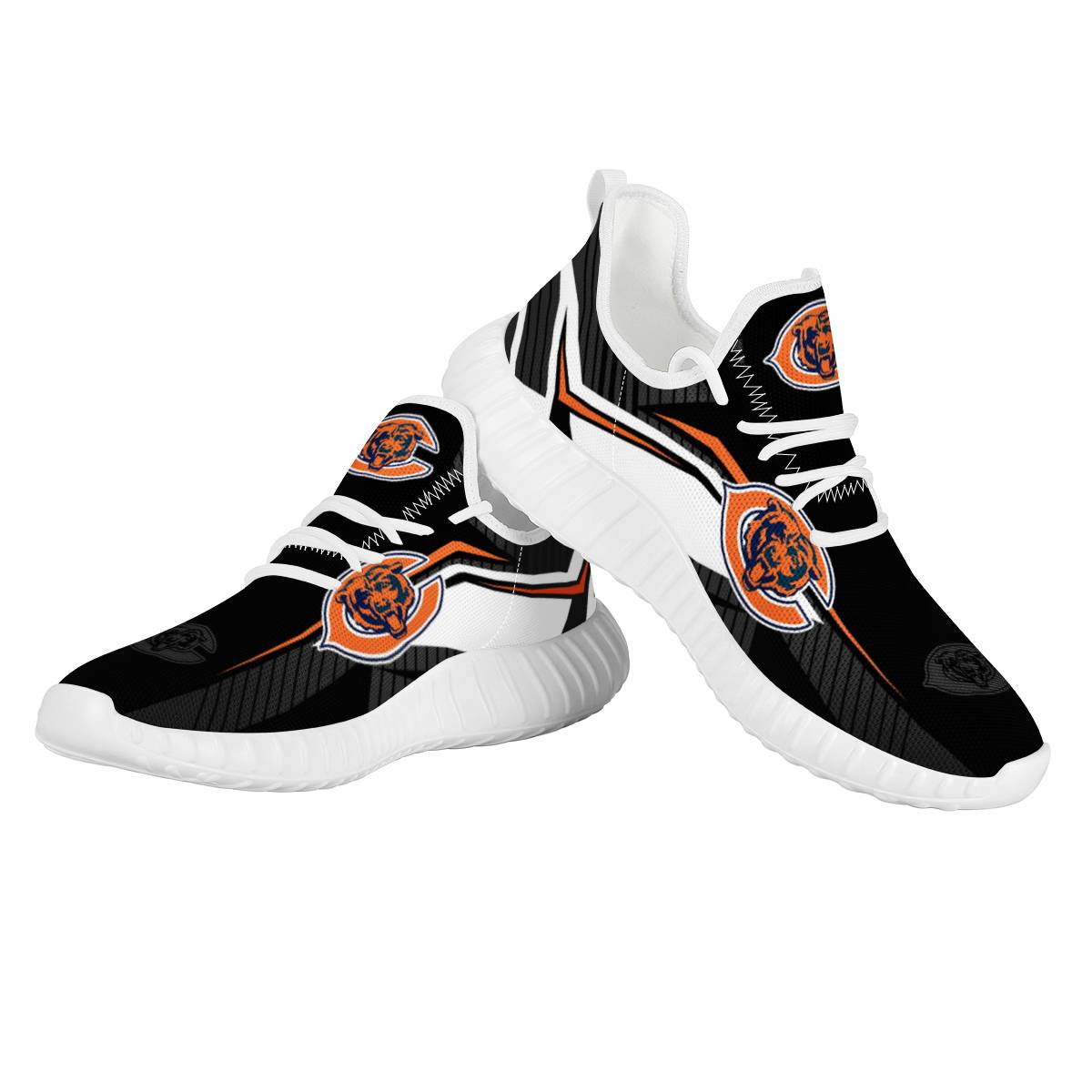Men's Chicago Bears Mesh Knit Sneakers/Shoes 014